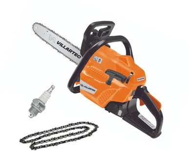 фото Пила цепная бензиновая SB 1961, 14", 3/8 1,3 52 зв + 2-я цепь и свеча в подарок VILLARTEC SB1961SB+