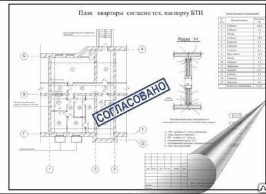 фото Проект перепланировки нежилого помещения.