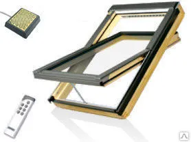 Фото №0 Мансардное окно Fakro FTР-V-U3 Z-Wave 78х140 с датчиком дождя и пультом ДУ