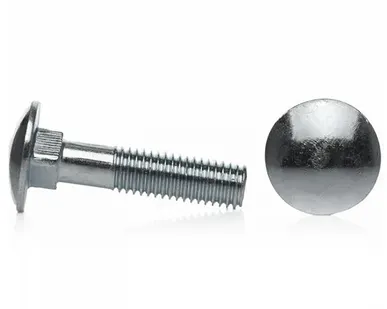 фото Винт DIN 603 мебельный с квадратным подголовком и полукруглой головкой (резьба М10), оцинкованная сталь