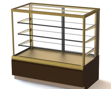 фото Витрина кондитерская KAYMAN K-ВК-900 люкс квадро бронза