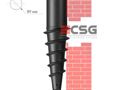 фото Свая винтовая СВЛНШ-89/шуруп/3000