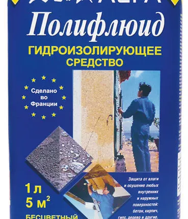 Фото №0 Жидкая гидроизоляция для внутр. и нар-ных работ Polyfluid Alpa 1л
