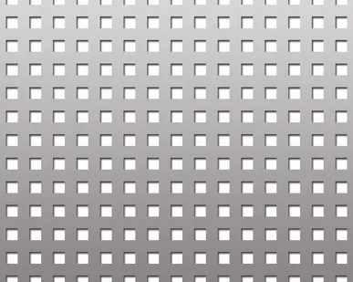 фото Лист со смещенными рядами квадратных отверстий под углом 45 градусов 0,6мм