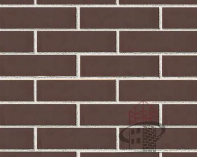 фото Кирпич облицовочный BRAER, темно-коричневый, гладкий, 1НФ