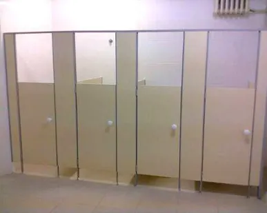 фото Сантехнические перегородки для детских садов, ДОУ, дошкольных учреждений