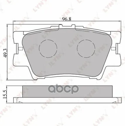 Фото №0 Колодки Тормозные Дисковые | Зад | LYNXauto арт. BD7532