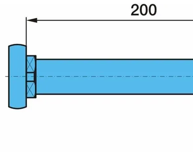 фото Болт BPW M30x200 G8.8 Ø62 крепления полурессоры аналог