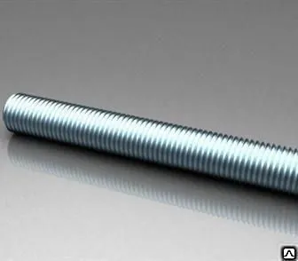 фото Шпилька м6 6*2000 резьбовая оцинкованная DIN 975 стальная Китай Ст10 кл.пр