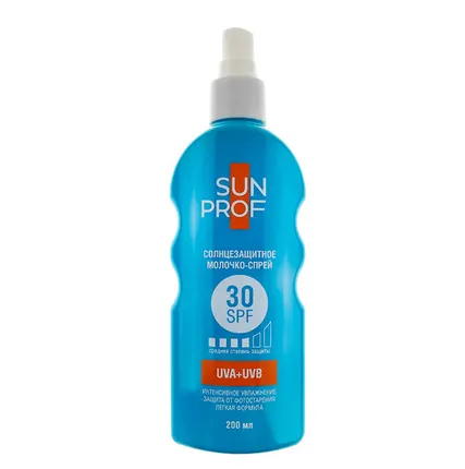Фото №0 Молочко-спрей солнцезащитное SunProf SPF-30, 200мл