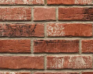 фото Клинкерная плитка Stroeher Steinlinge 374 shabbyrot рельефная NF14, 240*71*14 мм