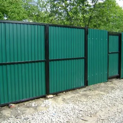 Фото №0 Ворота из профнастила