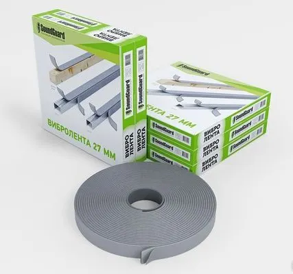 Фото №0 Демпферная виброгасящая лента SoundGuard ВиброЛента 27х4 мм 12 мп