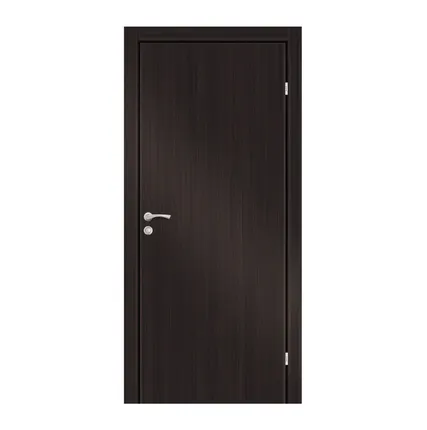 Фото №0 Дверь глухая из экошпона с притвором М7 620х2010мм Гладкое Венге Олови