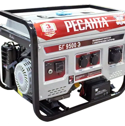 Фото №0 Ресанта Электрогенератор БГ 9500 Э Ресанта