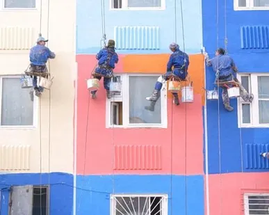 фото Фасадные работы на высоте