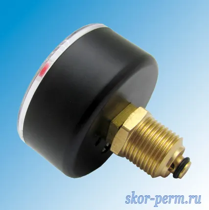 Фото №1 Термоманометр 63 мм, 120°C, 1,6 МПа, G1/2&quot;, осевой, TIM