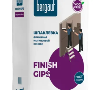 фото Шпатлевка гипсовая финишная BERGAUF Finish Gips 18 кг