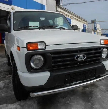 Фото №0 Тюнинг авто. Защита переднего бампера на НИВУ