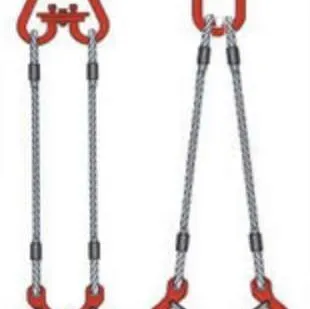 фото Строп канатный двухветвевой, паук 2СК г/п 6.3 т длина 5 м d 24