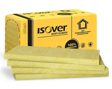 фото Теплоизоляция ISOVER Оптимал (100*600*1000) 4шт. 2,4м2 (0,24м3), 34кг/м3