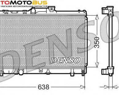 фото Радиатор, охлаждение двигателя DENSO DRM50013 Радиатор охл. ДВС TO Corolla  02.00