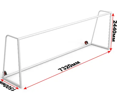 фото Ворота футбольные с противовесом (7,32х2,44 м)