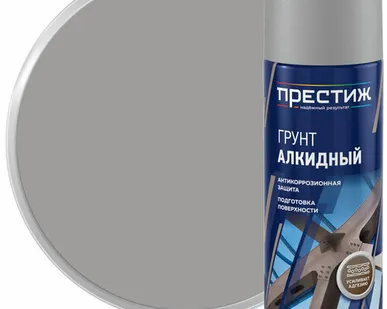 фото Престиж Грунт алкидный аэрозольный серый 425 мл