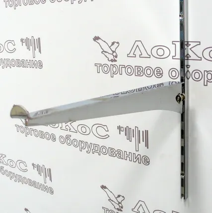 Фото №0 Кронштейн для полок L=250мм, хром