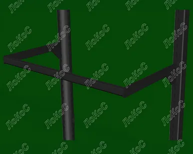 фото Вешало дистанционное L=650мм, хром