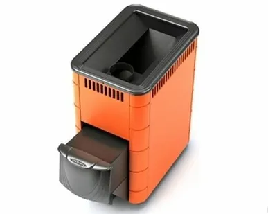 фото Печь банная "ТУНГУСКА 2017 Inox" Терракота (ТМФ)