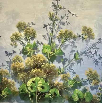 Фото №0 Репродукция фрески 21х28 см Желтые травы