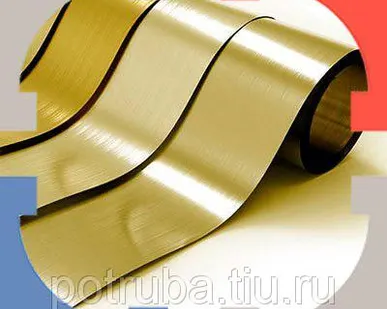 фото Латунная лента 2 мм ЛС59-1М