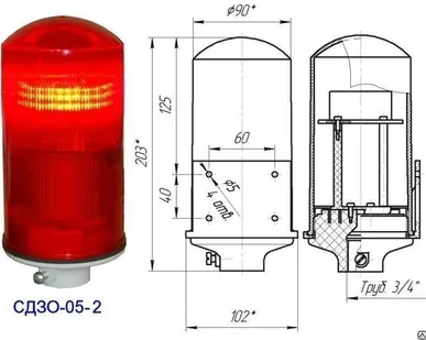 фото Заградительный огонь низкой интенсивности СДЗО-05-2 &gt;32cd, тип Б