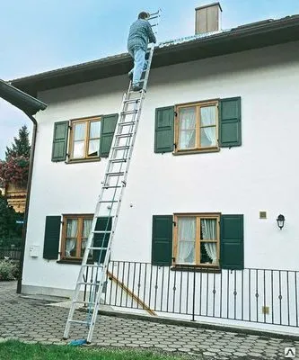 Фото №0 Двухсекционная стремянка с тросом Z 300 2 x 16 8,03/4,67 м