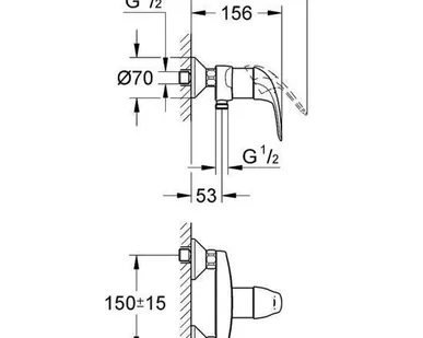 фото Смеситель для душа Grohe Euroeco 32740000