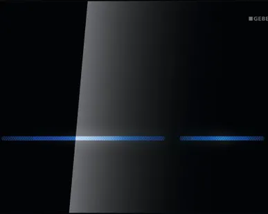 фото Смывная клавиша Geberit Sigma80 черное стекло для двойного смыва, бесконтак