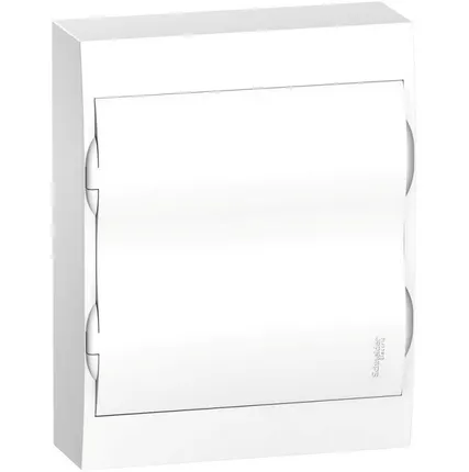 Фото №0 Бокс ОП Easy9 навес. с бел. двер. 2 ряда по 12мод IP40 IK07 63А 2 клеммы SchE EZ9E212P2SRU