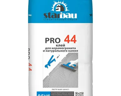 фото STARBAU КЛЕЙ-ПЛИТКА ДЛЯ ВНУТРЕННИХ РАБОТ PRO 44 (25 КГ)