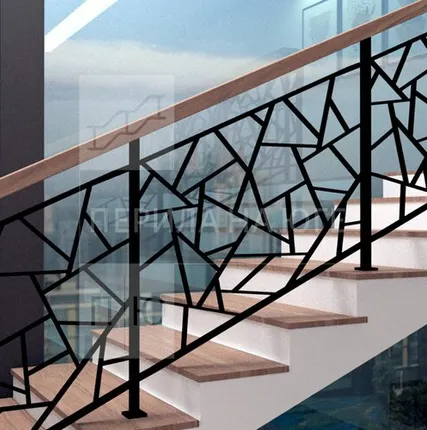 Фото №0 Перила из металла лофт