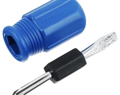 фото Отвертка 2 в 1(крестовой+прямой наконечник) 6х38мм