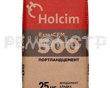 фото Портландцемент 25кг ЦЕМ II/А-И42.5Н ExtraCEM (1/56)  HOLCIM (на поддонах) П