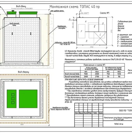 Фото №1 Автономная канализация ТОПАС 40 ПР
