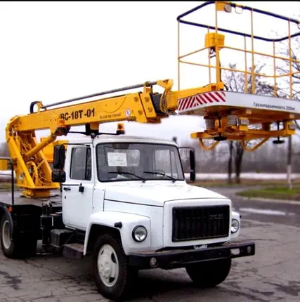 Фото №0 Аренда телескопической вышки 18 метров