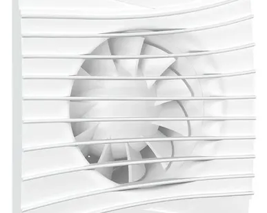 фото SILENT 4C Matt white вентилятор осевой вытяжной с обратным клапаном d100 DiCiTi