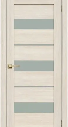 Фото №0 Дверь межкомнатная 200 (La Stella) стекло матовое, экошпон, Ясень снежный 2000х600мм