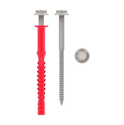 Фото №0 Termoclip-стена W1 10х120 - дюбель с распорным элементом (130 шт./кор.)