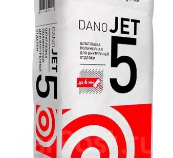 фото Шпатлевка финишная полимер. Dano JET 5 БЕЛАЯ 25 кг Даногипс ручн. и маш. нанесения 1/42
