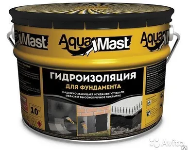 фото Мастика битумная Аква Маст для фундамента