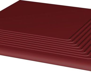 фото Ступень рефленая угловая гладкая Natural Rosa  30х30х1,1